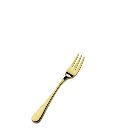 Bon Chef Como, Oyster/Cocktail Fork, Mirror Finish, 18/10, 5.5" - Gold , set of 12 S4008G